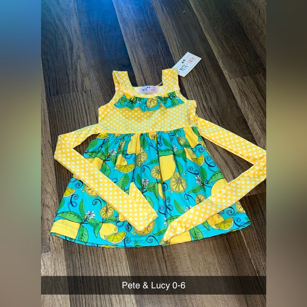 Pete & Lucy dress baby girl 0-6m NWT